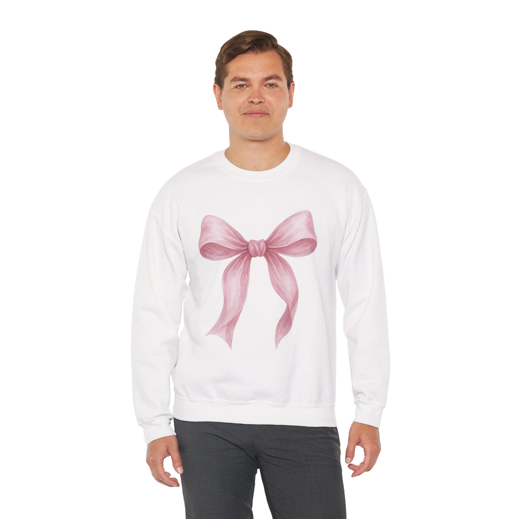 Sweatshirt with pink bow