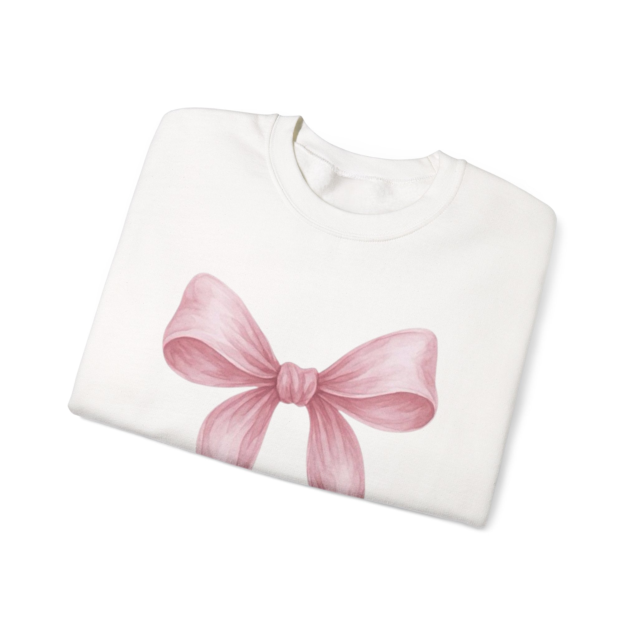 Sweatshirt with pink bow