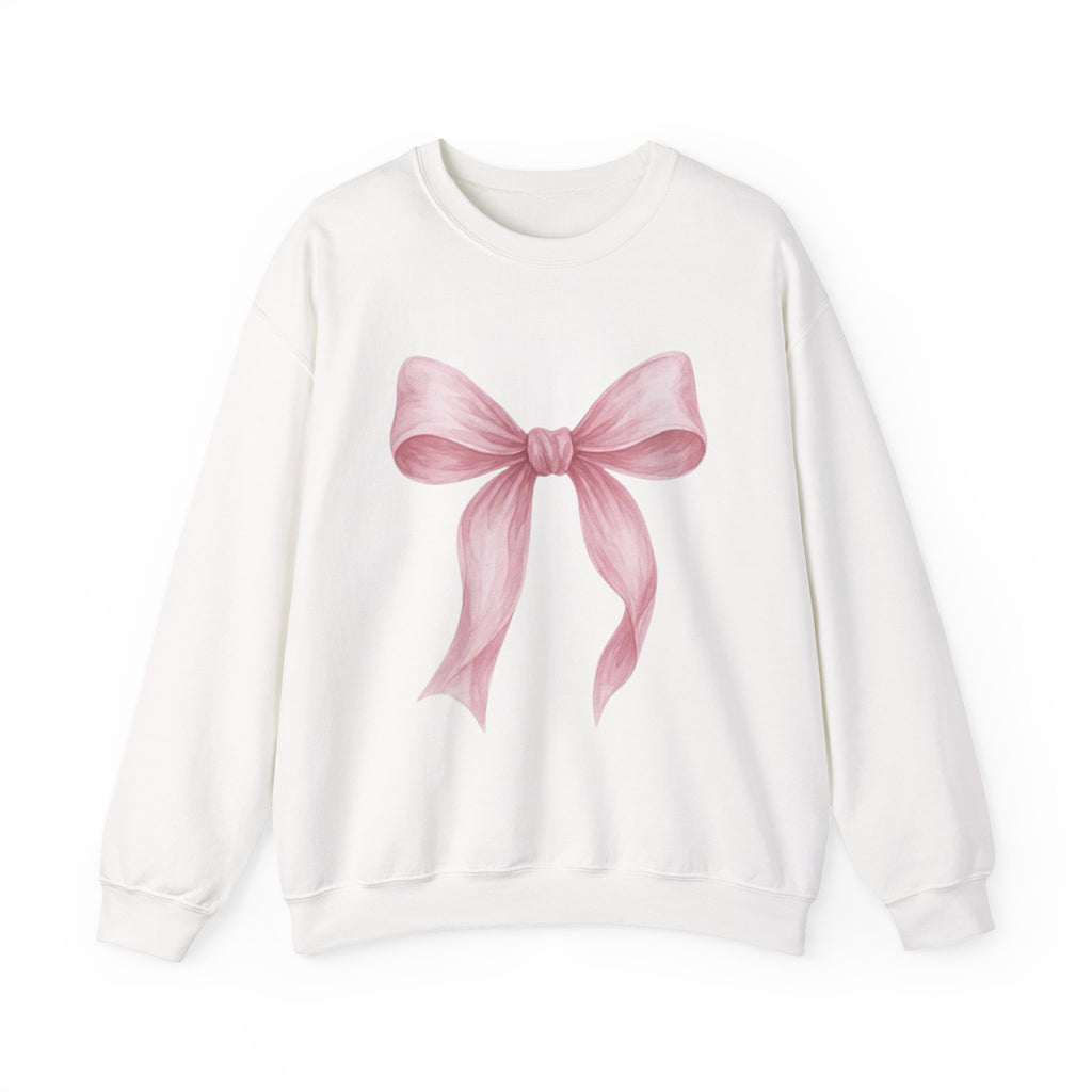 Sweatshirt with pink bow